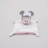 Disney Minnie La Souris Doudou Plat Blanc Rose 20 Cm