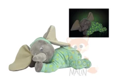 Disney Dumbo L'éléphant Peluche Luminescente Vert Gris