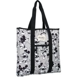 Disney MICKEY MOUSE Sac Shopping My Little Bag Gris/Blanc