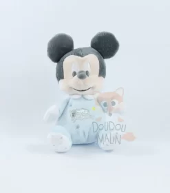 Disney Mickey La Souris Mini Peluche Bleu Blanc Mouton