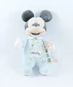 Disney Mickey La Souris Peluche Bleu Blanc Mouton