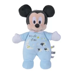 Disney Mickey La Souris Peluche Luminescente Bleu 25 Cm
