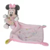 Disney Minnie La Souris Doudou Mouchoir Liberty Rose Fleur