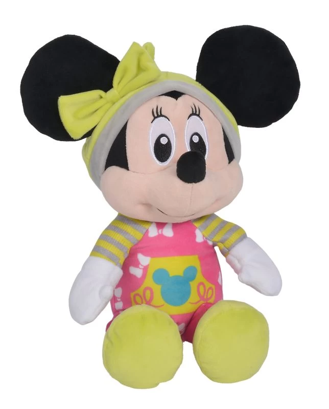 Disney Minnie La Souris Peluche Pyjama Rose 25 Cm