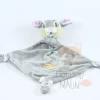 Disney Panpan Doudou Plat Losange Gris Papillon Bleu Orange
