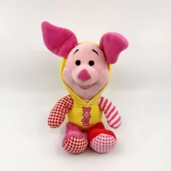 Disney - Porcinet Le Cochon - Mini Peluche Capuche Jaune Rose 20 Cm