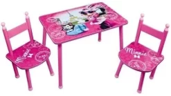 Table Rectangulaire Et 2 Chaises Minnie Paris Disney