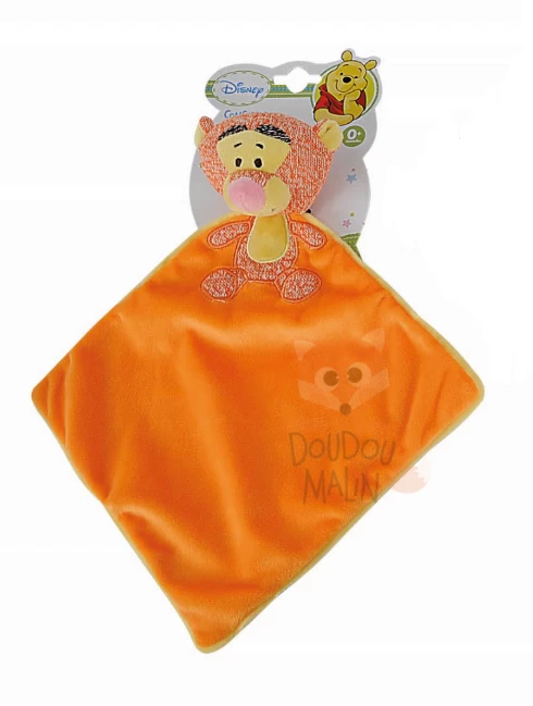 Disney Tigrou Doudou Plat Tricot Orange